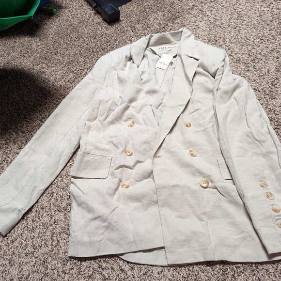 Free People - Cream Blazer - Picture 5 of 8